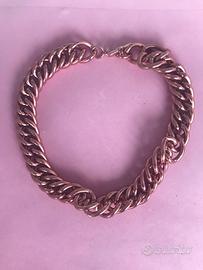 COLLIER A CARENA IN METALLO ORO ROSA