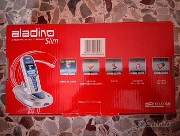 Telefono Cordless Aladino Slim - Telecom (Argento)