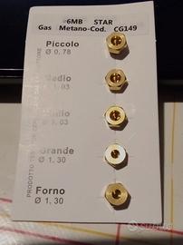 Ugelli per Cucina Piano Cottura Gas Metano 5 Fuoch