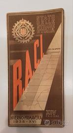 Cartina stradale R.A.C.I. 1938
