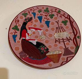 Antico piatto Ceramica Sarda