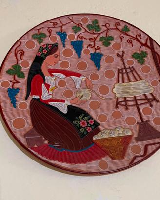 Antico piatto Ceramica Sarda