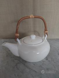 Teiera ceramica bianca