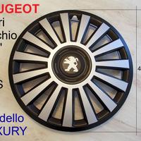 COPRI CERCHIO PEUGEOT 15” pollici serie LUXURY ABS