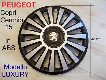 COPRI CERCHIO PEUGEOT 15” pollici serie LUXURY ABS