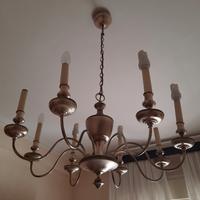 lampadario antico vintage ottone FUORITUTTO