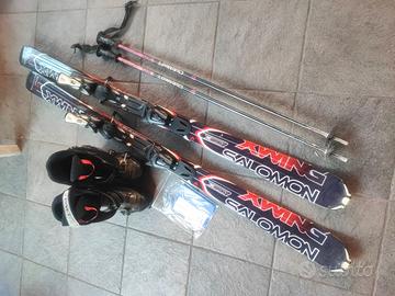 Set Sci Salomon X-Wing + Scarponi Lange Driver Spe
