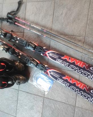Set Sci Salomon X-Wing + Scarponi Lange Driver Spe