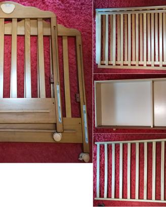 LETTINO MIBB in LEGNO con MATERASSO e CASSETTONE