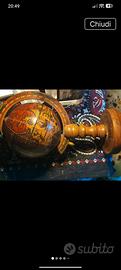 globo vintage in legno 25cm made in Italy 