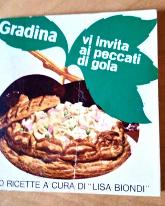 Ricettario Gradina - 80 Ricette Lisa Biondi - 1969