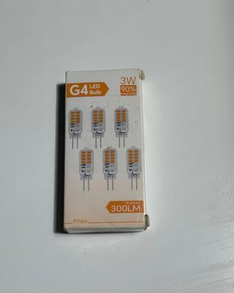 6 Lampadine G4 LED 3W 300LM