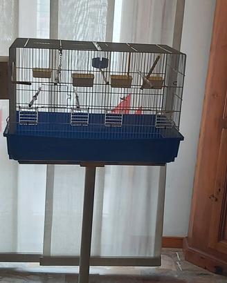 2 gabbie per inseparabili con nido
