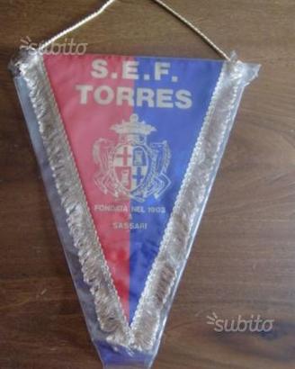 Sassari TORRES calcio Grande con bandiera Italia