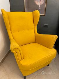 Poltrona ikea gialla