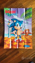 Poster Sonic Sega Mega Drive originale Jap