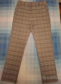 Pantaloni a sigaretta fantasia Glen Check
