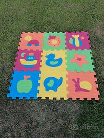 Tappeto Puzzle Bambini - 9 Mattonelle Morbide