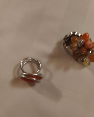 anelli in metallo e plastica 