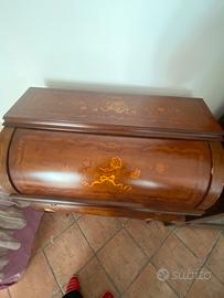 Segretaire a ribalta in stile Luigi XV von intarsi