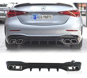DIFFUSORE MERCEDES W206 AMG 21- LOOK C63 TERMINALI