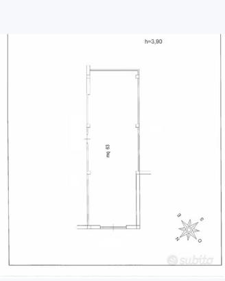 Ampio magazzino/deposito di 63 mq - a Taverna di M