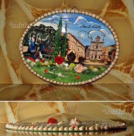 Sacro monte di varallo quadro ovale vintage