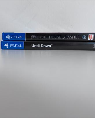 Lotto ps4 Horror: Until Dawn + House of Ashes