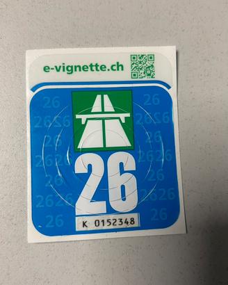 Vignetta svizzera 2026