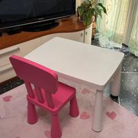 Tavolino e sedia ikea