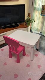Tavolino e sedia ikea