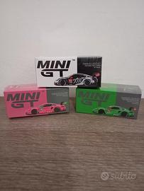 Mini GT 1:64 Porsche GT3 R Rexy, Roxy , Skeletor 