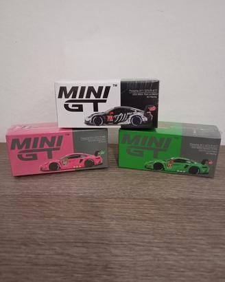 Mini GT 1:64 Porsche GT3 R Rexy, Roxy , Skeletor 