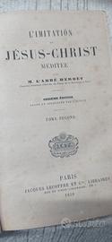 Libro Imitation de Jesus Christ Mediteé  anno 1859