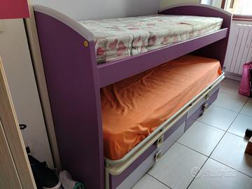 cameretta a ponte compresa si materassi ortopedici