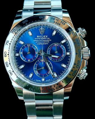 Rolex Daytona oro bianco 116509 blu nuovo 2023 