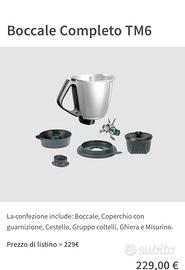 Boccale NUOVO per vorwerk Bimby TM6