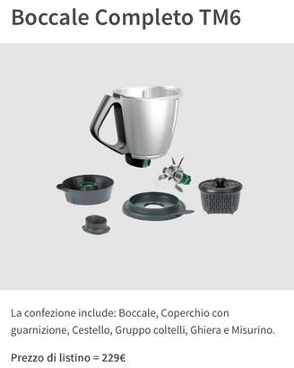 Boccale NUOVO per vorwerk Bimby TM6