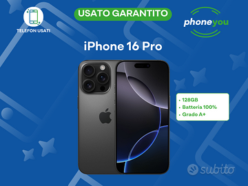 IPhone 16 Pro 128Gb USATO garanzia