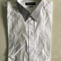 Camicia bianca Dolce & Gabbana con dettaglio collo