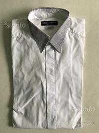 Camicia bianca Dolce & Gabbana con dettaglio collo
