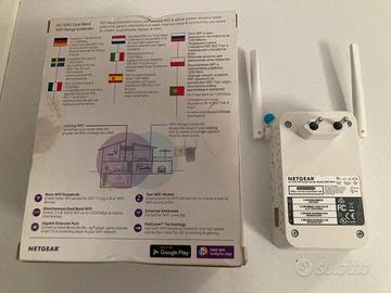 NETGEAR WIFI Rande Extender AC 1200 con scatola