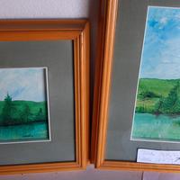Quadri olio su cartone telato.