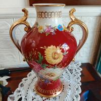 Splendido vaso in porcellana Limoges realizzato da