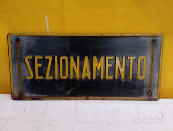 TARGA IN METALLO FERROVIA ( fd)