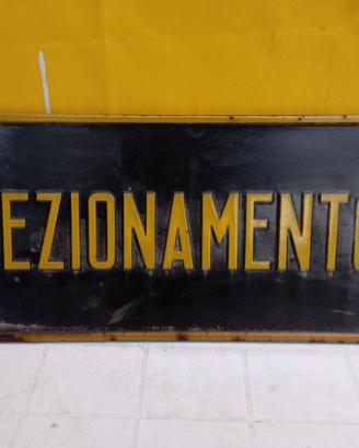 TARGA IN METALLO FERROVIA ( fd)