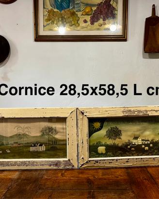 Coppia quadri  country shabby chic