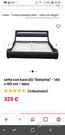Letto a led king size