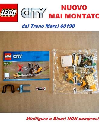 LEGO Train - Carrello elevatore da set 60198 NUOVO