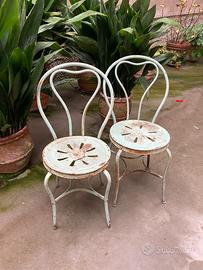 Sedie in ferro vintage